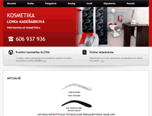 Tablet Screenshot of kosmetika-lk.cz
